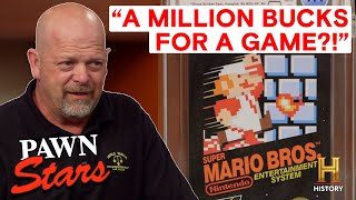 Pawn Stars TOP 4 SUPER RARE NINTENDO GAMES [upl. by Parhe]