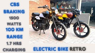 Electric Motor Cycle Retro By Vlektraelectricbikes viral viralvideos [upl. by Tosch]