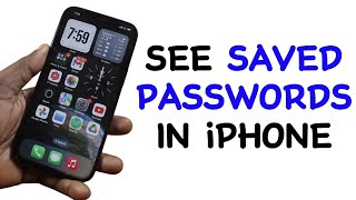 How to See Saved Passwords in iPhone [upl. by Ursal]