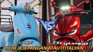 PILIH JEJEPANGAN ATAU ITITALTYAN ⁉️ HONDA STYLO 160 VS VESPA LX 125 [upl. by Roinuj84]