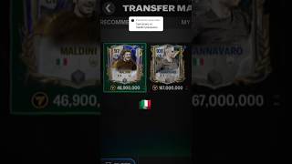 P Maldini🇮🇹 VS F Cannavaro🇮🇹 FC cards🗿capcutfifamobilefcmobileviraltrending [upl. by Faythe]