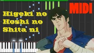 Fist Of The North star  Nozomi Aoki  Higeki no Hoshi no Shita Ni MIDI synthesia 1080p 60fps [upl. by Carthy]