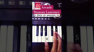 Arcade  Duncan Laurence Piano Tutorial viral shorts [upl. by Nodnelg]