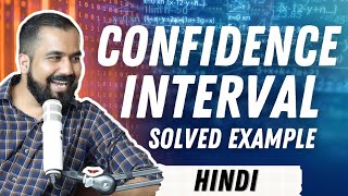 Confidence Interval Explained in Hindi with a Solved Example [upl. by Shrier]