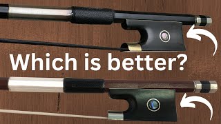 Carbon Fiber Bow vs Wood Bow for Beginner Violinists [upl. by Senoj]