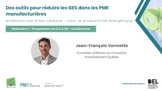 Webinaire quotAméliorer son bilan carbone  viser la productivité énergétiquequot [upl. by Huber677]