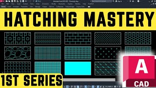 Hatching Mastery AutoCAD  1st Series  YQ Arch Best Tutorial [upl. by Sheri67]