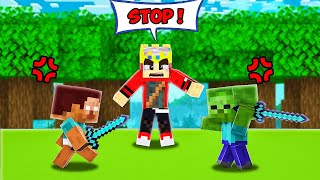 Baby Herobrine is Fighting Baby Zombie [upl. by Adnamma]