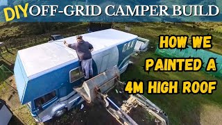 DIY Offgrid camper conversion  Our first attempt at painting failed [upl. by Aihn]