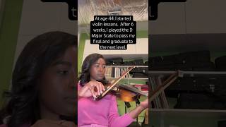 I played the D Major Scale to pass our final amp graduate to the next level violin hobbies over40 [upl. by Bluefield]