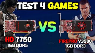 HD 7750 1GB Vs Firepro v3900 1GB  Teste 4 Games [upl. by Irat837]