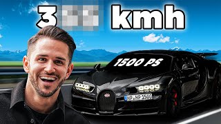 1500PS Bugatti Chiron Sport  3xx kmh auf der Autobahn 🤯 [upl. by Arraes65]