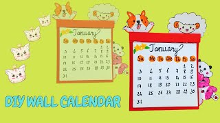 DIY wall calendarGuide to making wall calendarshandmade wall schedulesTams Art [upl. by Yliram669]