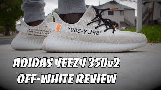 ADIDAS YEEZY 350 v2 BOOST quotOFFWHITEquot ON FOOT REVIEW 🔥UNBOXING 2018 EXCLUSIVE [upl. by Liahcim813]