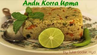 100 Oil free Brown Top Millet Upma II Andu Korrala Upma II Choti Kangni ka Upma [upl. by Zeiger840]