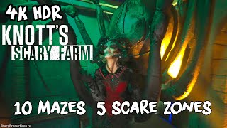 Knotts Scary Farm 2024 at Knotts Berry Farm  Buena Park California [upl. by Aneleve]