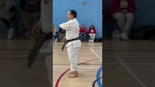 Sensei Katsu TJ showing similarity between yoko keage amp uraken uchi technique at London seminar [upl. by Udela]