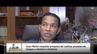 Juan Marte respalda proyecto de realizar pruebas de drogas y alcohol a choferes [upl. by Intyre]