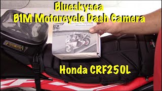 BlueSkySea B1M Motorcycle dash cam Install amp Review [upl. by Gypsie]