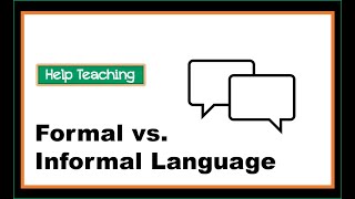 Formal and Informal Language  English Grammar and Writing Skills [upl. by Bride]