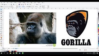 Learn Coreldraw Simple Techniques with Ahsan Sabri  Gorilla Mascot Logo [upl. by Johnathan]