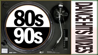 80s 90s DANCE HITS MIXES  all vinyl mixes [upl. by Anitsyrk911]