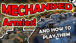 CRUSH THEM A Beginners Guide to Mechanized Armies  Warhammer 40000 10th edition [upl. by Beaver]