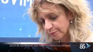 27 novembre 2018 Taranto Giochi del Mediterraneo 2025 parere favorevole dal Governo [upl. by Noffets]