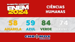 Gabarito ENEM 2024 CHROMOS  Prova Amarela Questão 58  Ciências Humanas [upl. by Mickey87]