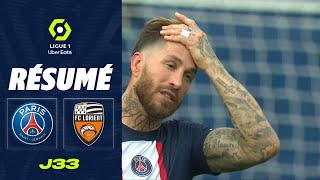 PARIS SAINTGERMAIN  FC LORIENT 1  3  Résumé  PSG  FCL  20222023 [upl. by Ahsimat]