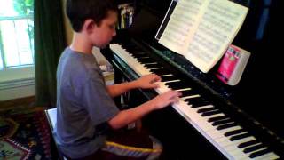 Eli playing Czerny etude 17 in C Major [upl. by Jehial801]