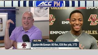 Football Jayden McGowan on ACC Network Aug 8 2024 [upl. by Elwin]