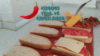 Tost  biberli çedar peynirli nefis bir tost Tostun en güzel hali 😋💯 [upl. by Yvad]