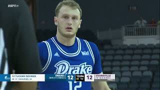 Evansville vs Drake  2024213  NCAAB Game [upl. by Marty]