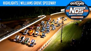 World of Outlaws NOS Energy Drink Sprint Cars  Williams Grove Speedway  July 21 2023  HIGHLIGHTS [upl. by Nylisoj730]