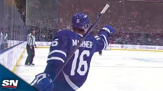 Maple Leafs Mitch Marner Wires Home Beautiful Breakaway Goal vs Utah HC [upl. by Lindie410]