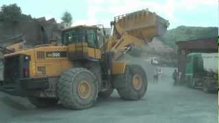 KOMATSU WA5006 WHEEL LOADER LOADING TRUCK [upl. by Bergstein395]