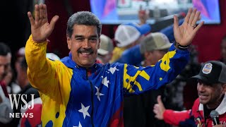 Venezuela Election Maduro Declares Victory in Disputed Vote  WSJ News [upl. by Naujak]