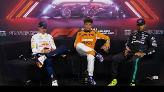 F1 Singapore Post Qualifying Press Conference 2024 [upl. by Aiek]