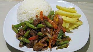 Saltado de Vainitas con carne😋👍Recetas de Comida Saludable y Delisiosa [upl. by Ailsun345]