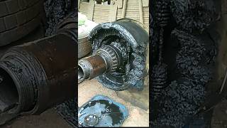 Hubs Grease LeakedFix Issue amp Greasing shorts automotive mechanical santoshpattimistry [upl. by Anitsej]