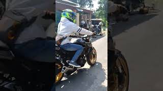 selesai yamaha mt 25 modif full limbah moge [upl. by Nac]