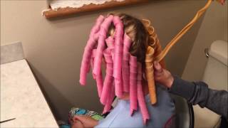 Spiral Hair Curlers Tutorial  Tangled Trends [upl. by Petty]