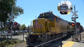 UPY 651 Florin Flyer Local  Cordova Town Center Station West Oedestrian Crossing Rancho Cordova CA [upl. by Adnyleb]