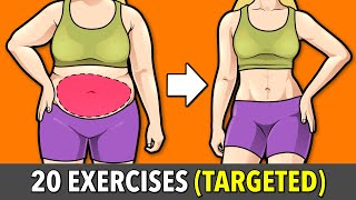 20 Targeted Abs Exercises to Burn Stubborn Belly Fat [upl. by Airal]