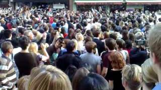 Michael Jackson Death  Mass Moonwalk Flashmob  Liverpool Street Station London UK  Part 3 [upl. by Eixirt]