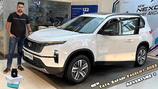 New Tata Safari Facelift 2023 🔥 Adventure Best Variant to Buy  Diesel Automatic  White Colour [upl. by Akemahs]