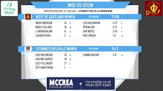 West of Scotland Women v Stewarts Melville Women [upl. by Malcom404]