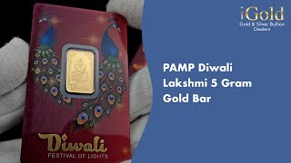 PAMP Diwali Lakshmi 5 Gram Gold Bar [upl. by Jackquelin86]