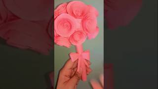 DIY bouquet 💐how to make bouqueteasy craftsdiy papercraft speedcraftpapercrafts papercutting [upl. by Jovia352]